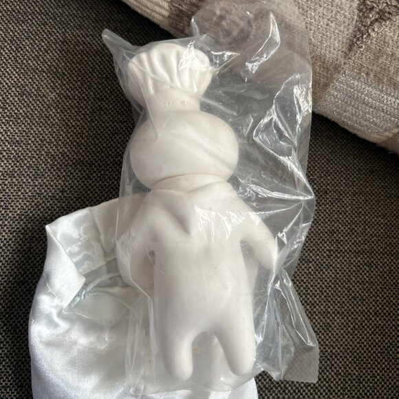 Vintage 1995 Pillsbury Poppin Fresh Doughboy Rubber 7" Figure Swivel Head Doll - Picture 5 of 7